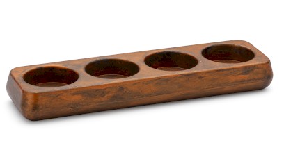 Svícen PERSEUS BASIC na 4 svíčky - AGED METAL, měděná a černá, lak mat