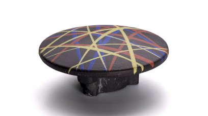 Vkládací krytka výpusti 65 mm - PUNK, černá, lak mat