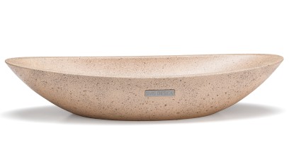 Umyvadlo 60 cm ORION HARDCORE - světlá okrová, bez dekoru, lak mat