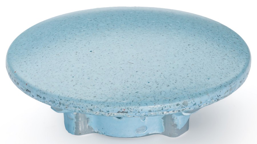 Vkládací krytka výpusti 65 mm - střední kobaltově modrá, bez dekoru, lak mat