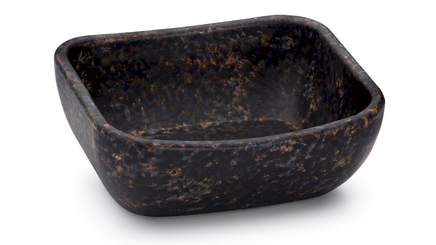 Box VIRGO BASIC 001 - DARK STONE, modrá, okrová a černá, lak mat