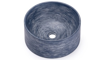 Umyvadlo 40 cm COLUMBA BASIC - PATINA modrošedá, lak mat