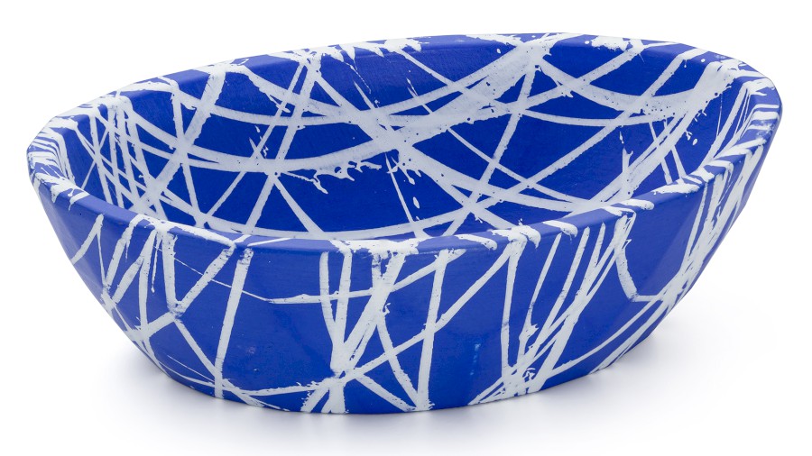 Box DIAMOND BASIC 001 - PUNK, modrá a bílá, lak mat