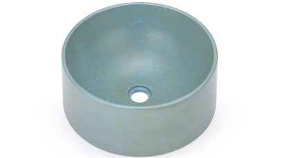 Umyvadlo 40 cm COLUMBA BASIC - GRANITE modrá a zelená, lak polomatný