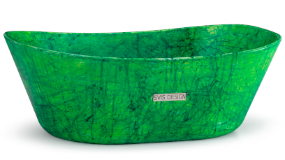 Umyvadlo 50 cm LIBRA BASIC - HURRICANE zelená, lak mat