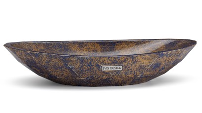 Umyvadlo 60 cm DIAMOND BASIC - GRANITE, modrá a okrová, lak polomatný