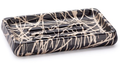 Mýdlenka 14,5 cm PERSEUS BASIC - PUNK černá a champagne, lak polomatný