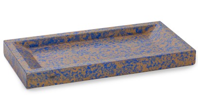 Miska 20,5 cm SIRIUS BASIC - GRANITE, modrá a okrová, lak polomatný