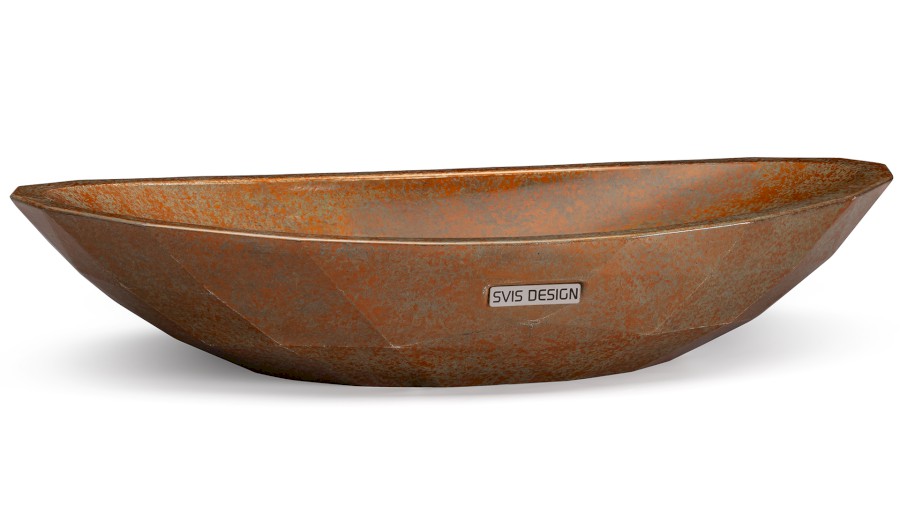 11255-umyvadlo_diamond_basic_smokedmetal_copperandgreen_01 Umyvadlo 60 cm DIAMOND BASIC - SMOKED METAL, měděná a zelená, lak polomatný