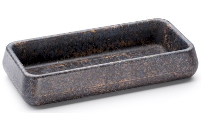 Miska 18,5 cm PERSEUS BASIC -  DARK STONE, modrá, okrová a černá, lak mat