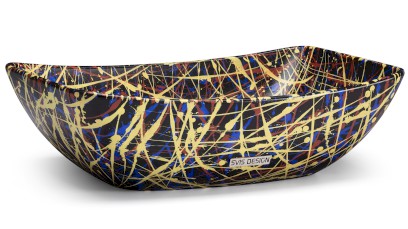 Umyvadlo 50 cm VIRGO BASIC - PUNK, černá, lak mat