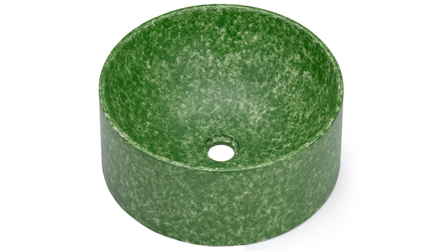 Umyvadlo 40 cm COLUMBA BASIC - FINGER PAINTING zelená, lak mat