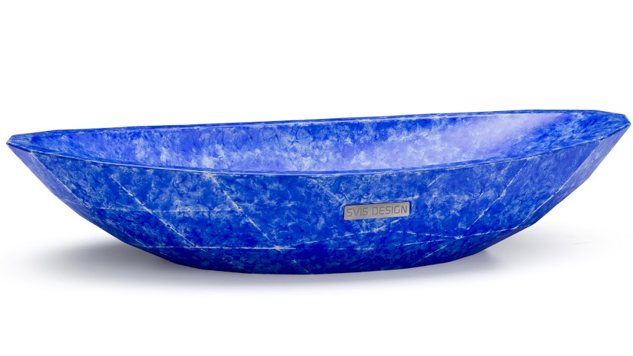 11120-umyvadlo_diamond_basic_fingerpainting_blue_01 Umyvadlo 60 cm DIAMOND BASIC - FINGER PAINTING, modrá, lak mat