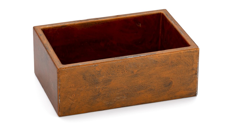 Box SIRIUS BASIC 001 - AGED METAL, měděná a černá, lak mat