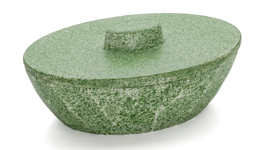 Box s víkem DIAMOND BASIC 001 - SPLASH, zelená, lak mat