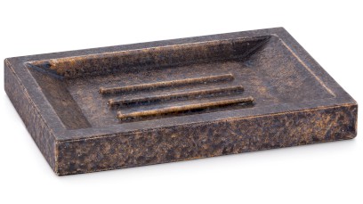 Mýdlenka 15 cm SIRIUS BASIC - DARK STONE modrá, okrová a černá, lak mat