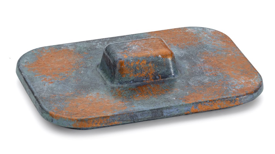 Víko PERSEUS BASIC 001 - ALCHEMY, modrá, černá a měděná, lak polomatný