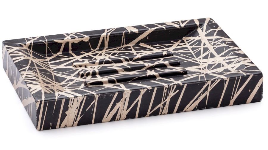 MÃ½dlenka 15 cm SIRIUS BASIC - PUNK, ÄernÃ¡ a champagne, lak polomatnÃ½