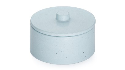 Box s víkem COLUMBA BASIC 001 - velmi světlá kobaltově modrá, bez dekoru, lak mat