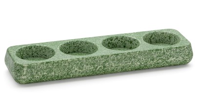 Svícen PERSEUS BASIC na 4 svíčky - SPLASH, zelená, lak mat