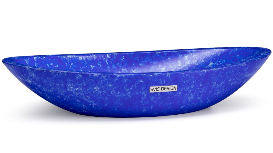 Umyvadlo 60 cm ORION BASIC - FINGER PAINTING, modrá, lak mat