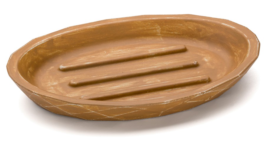 Mýdlenka 15 cm DIAMOND BASIC - PATINA okrová, lak mat