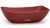 Umyvadlo 50 cm VIRGO BASIC - cihlově červená, bez dekoru, lak mat