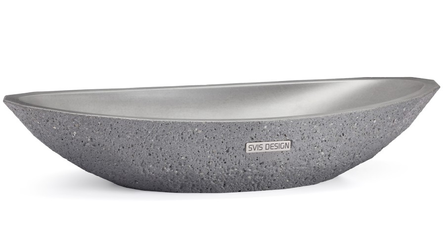 12516-umyvadlo_diamond_sandblasted_mediumgrey_02 Umyvadlo 60 cm DIAMOND SANDBLASTED - střední šedá, bez dekoru, lak mat