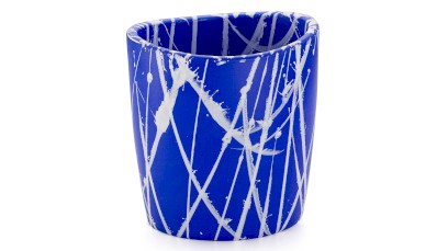 Kelímek ORION BASIC - PUNK, modrá a bílá, lak mat