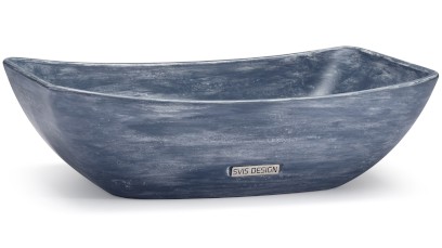 Umyvadlo 50 cm VIRGO BASIC - PATINA, modrošedá, lak mat