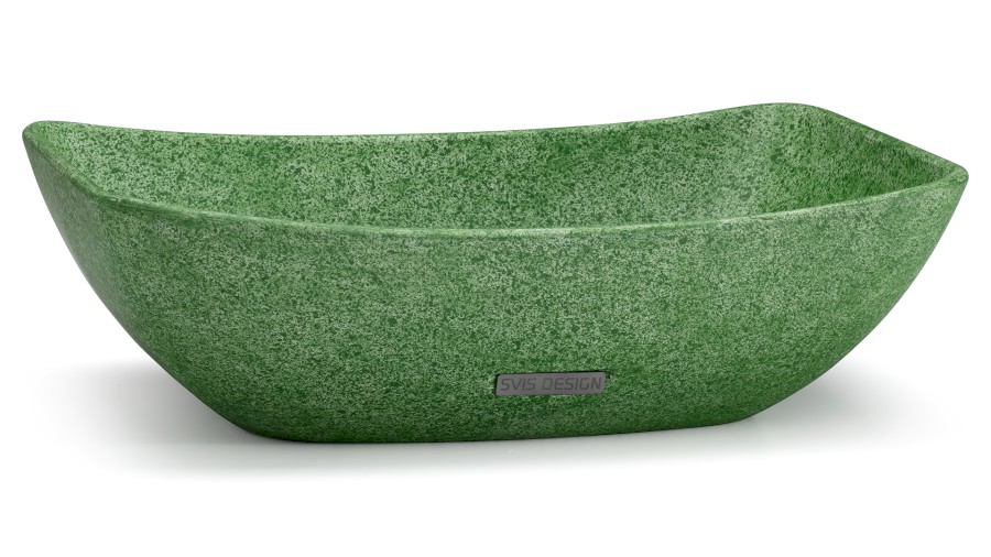 Umyvadlo 50 cm VIRGO BASIC - SPLASH, zelená, lak mat