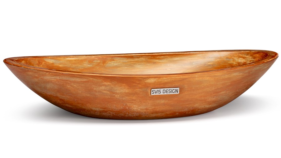 Umyvadlo 60 cm ORION BASIC - AGED METAL, měděná a zelená, lak mat