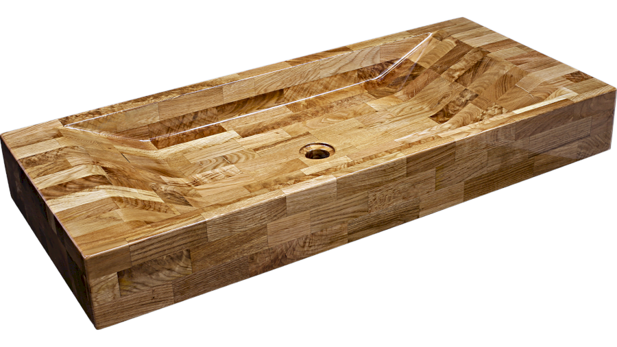 Umyvadlo SIRIUS 90 cm DUB lak lesklý natural