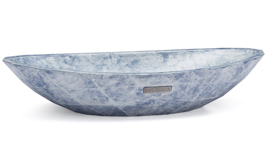 Umyvadlo 60 cm DIAMOND BASIC - FUZZY, modrošedá, lak mat