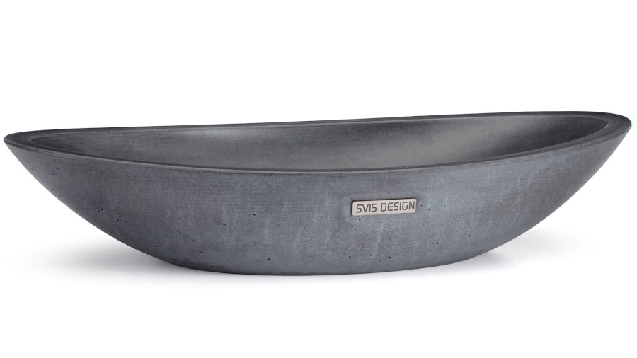 10231-umyvadlo_orion_basic_verydarkgrey_02 Umyvadlo 60 cm ORION BASIC - velmi tmavá šedá, bez dekoru, lak mat