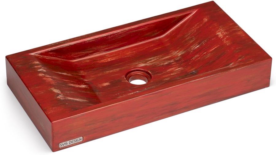 11626-umyvadlo_sirius_basic_agedmetal_metallicredandcopper_01 Umyvadlo 60 cm SIRIUS BASIC - AGED METAL, metalicky červená a měděná, lak polomatný