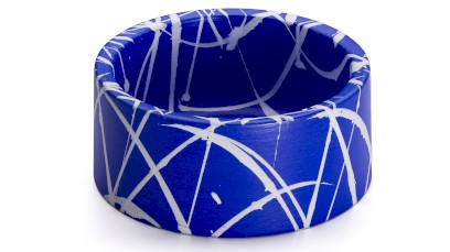 Box COLUMBA BASIC 001 - PUNK, modrá a bílá, lak mat