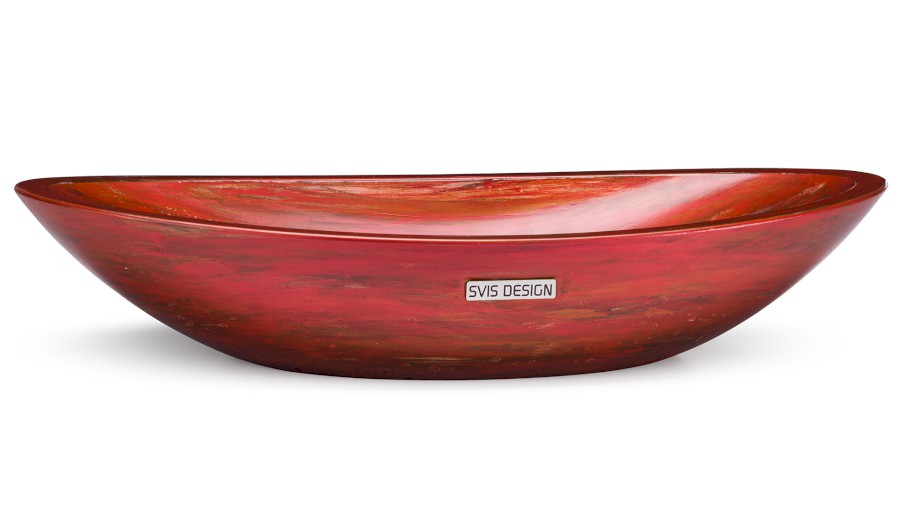 Umyvadlo 60 cm ORION BASIC - AGED METAL, metalická červená a měděná, lak polomatný