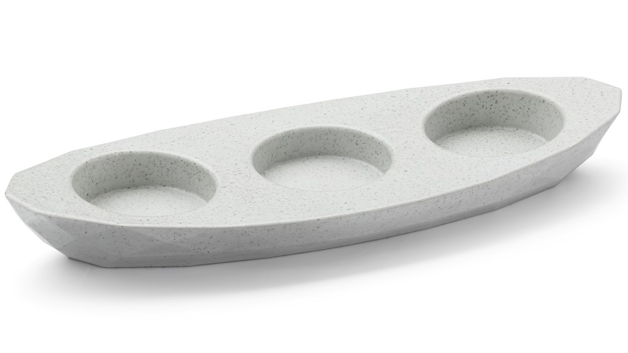 Svícen DIAMOND BASIC na 3 svíčky - natural, bez dekoru, lak mat