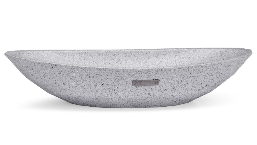 12818-umyvadlo_diamond_hardcore_lightgrey_01 Umyvadlo 60 cm DIAMOND HARDCORE - světlá šedá, bez dekoru, lak mat