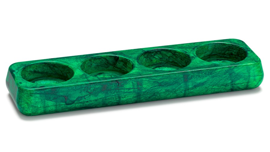 Svícen PERSEUS BASIC na 4 svíčky - HURRICANE, zelená, lak mat