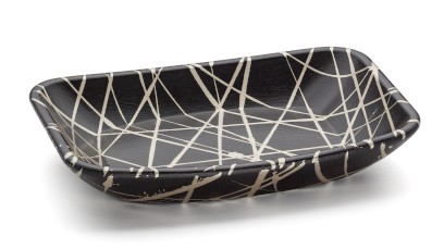 Miska 15 cm VIRGO BASIC - PUNK černá a champagne, lak polomatný