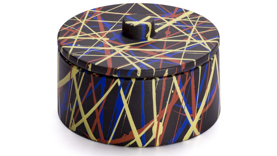 Box s víkem COLUMBA BASIC 001 - PUNK, černá, lak mat