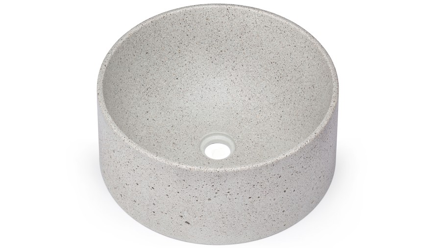 Umyvadlo 40 cm COLUMBA HARDCORE - natural, bez dekoru, lak mat