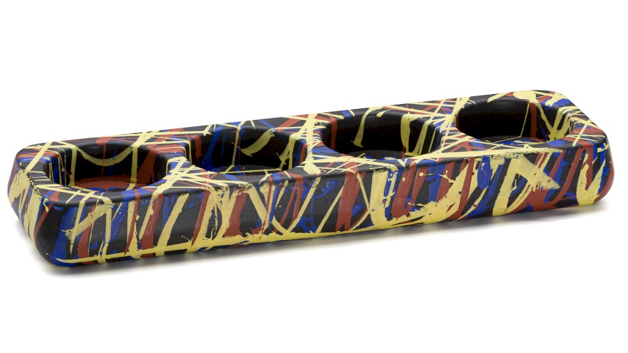 Svícen PERSEUS BASIC na 4 svíčky - PUNK, černá, lak mat