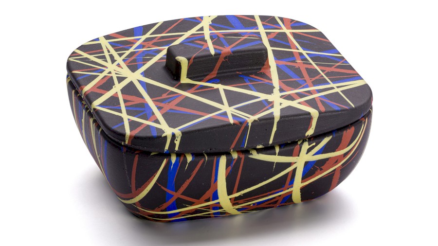 Box s víkem VIRGO BASIC 001 - PUNK, černá, lak mat