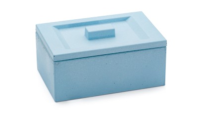 Box s víkem SIRIUS BASIC 001 - střední kobaltově modrá, bez dekoru, lak mat