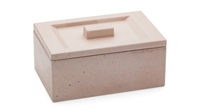 Box s víkem SIRIUS BASIC 001 - světlá hnědá, bez dekoru, lak mat