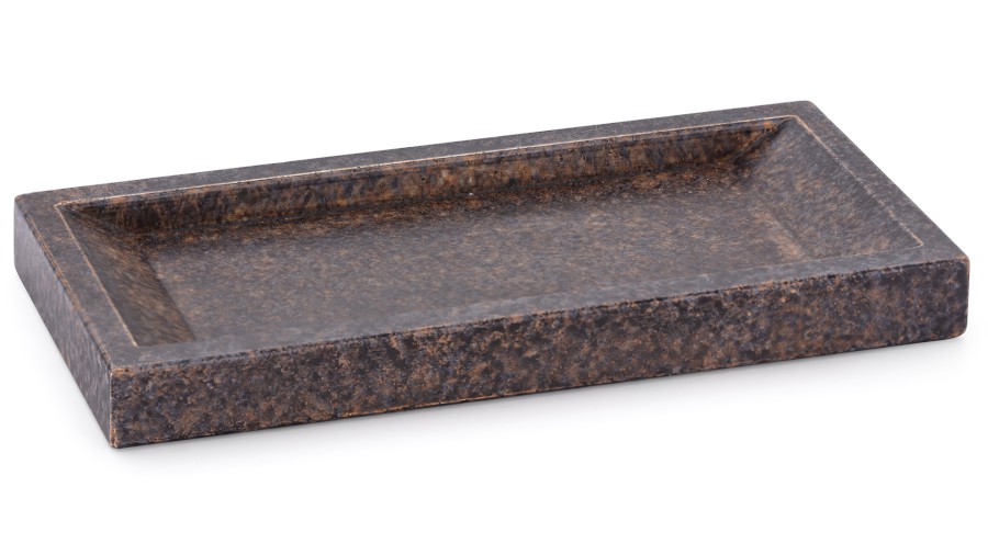 Miska 20,5 cm SIRIUS BASIC - DARK STONE modrá, okrová a černá, lak mat