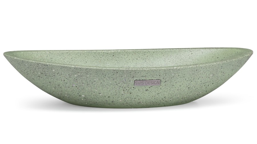 Umyvadlo 60 cm ORION HARDCORE - světlá zelená, bez dekoru, lak mat